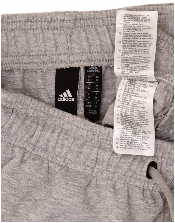 Мужские спортивные шорты Adidas среднего серого цвета, хлопок