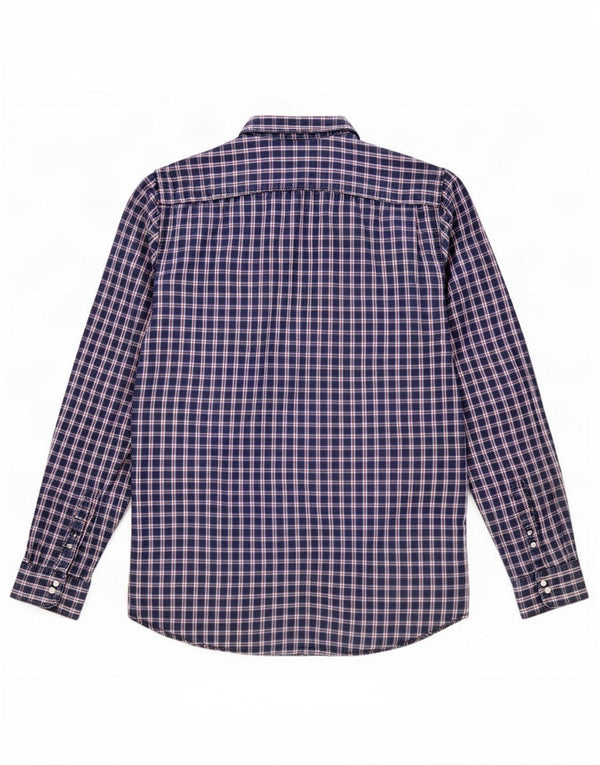 Мужская рубашка Gap XL, темно-синяя клетка, хлопок