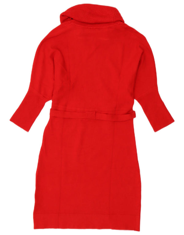 Женское платье-джемпер Karen Millen UK 12, средний красный, шерсть
