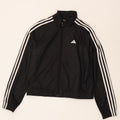 Спортивный костюм Adidas для девочек, верхняя куртка 14-15 лет, черный полиэстер