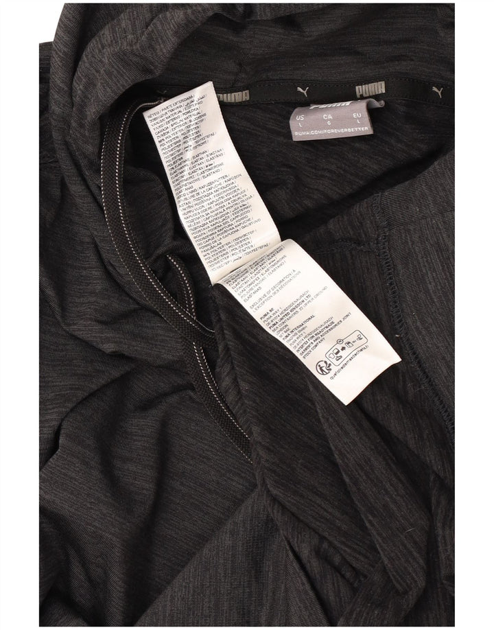 Мужской джемпер с капюшоном Puma, большой черный, полиэстер