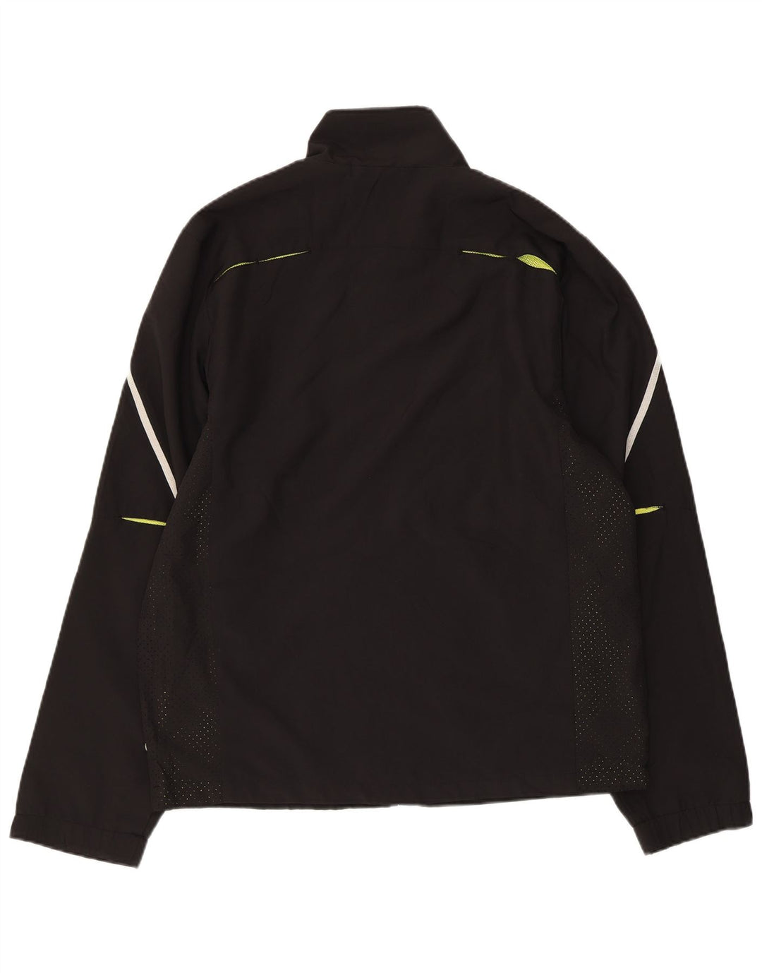 LOTTO Mens Tracksuit Top Jacket Medium Black Colourblock Polyester