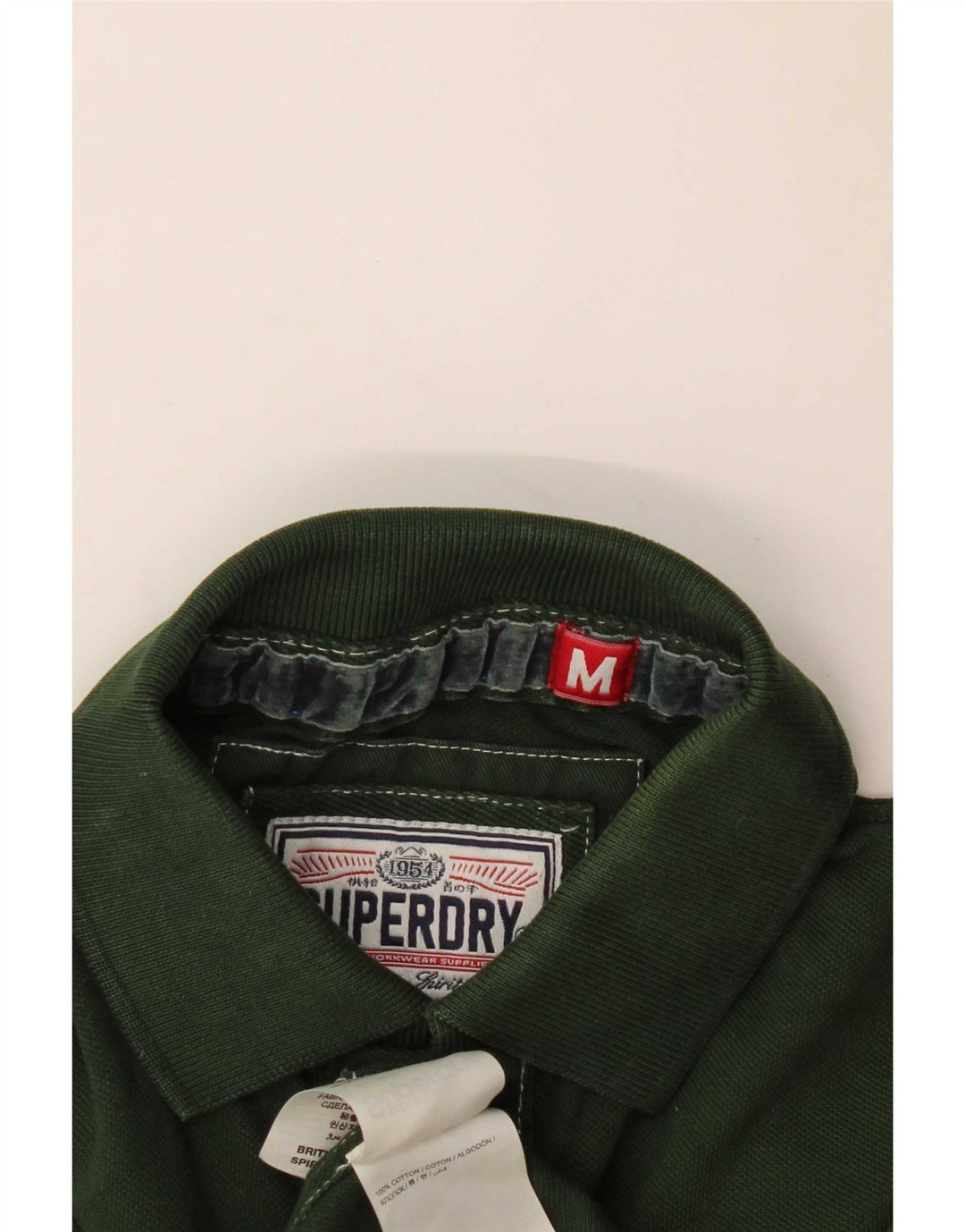 Мужская футболка-поло Superdry, средний зеленый, хлопок