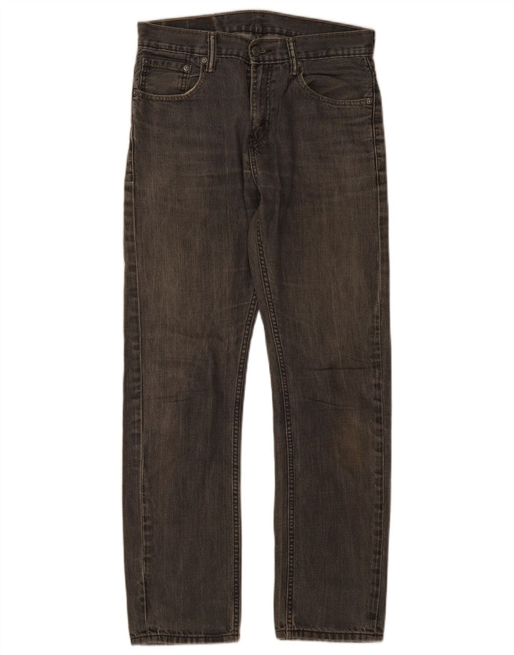Мужские прямые джинсы Levi's 513 W30 L30 серые, хлопок