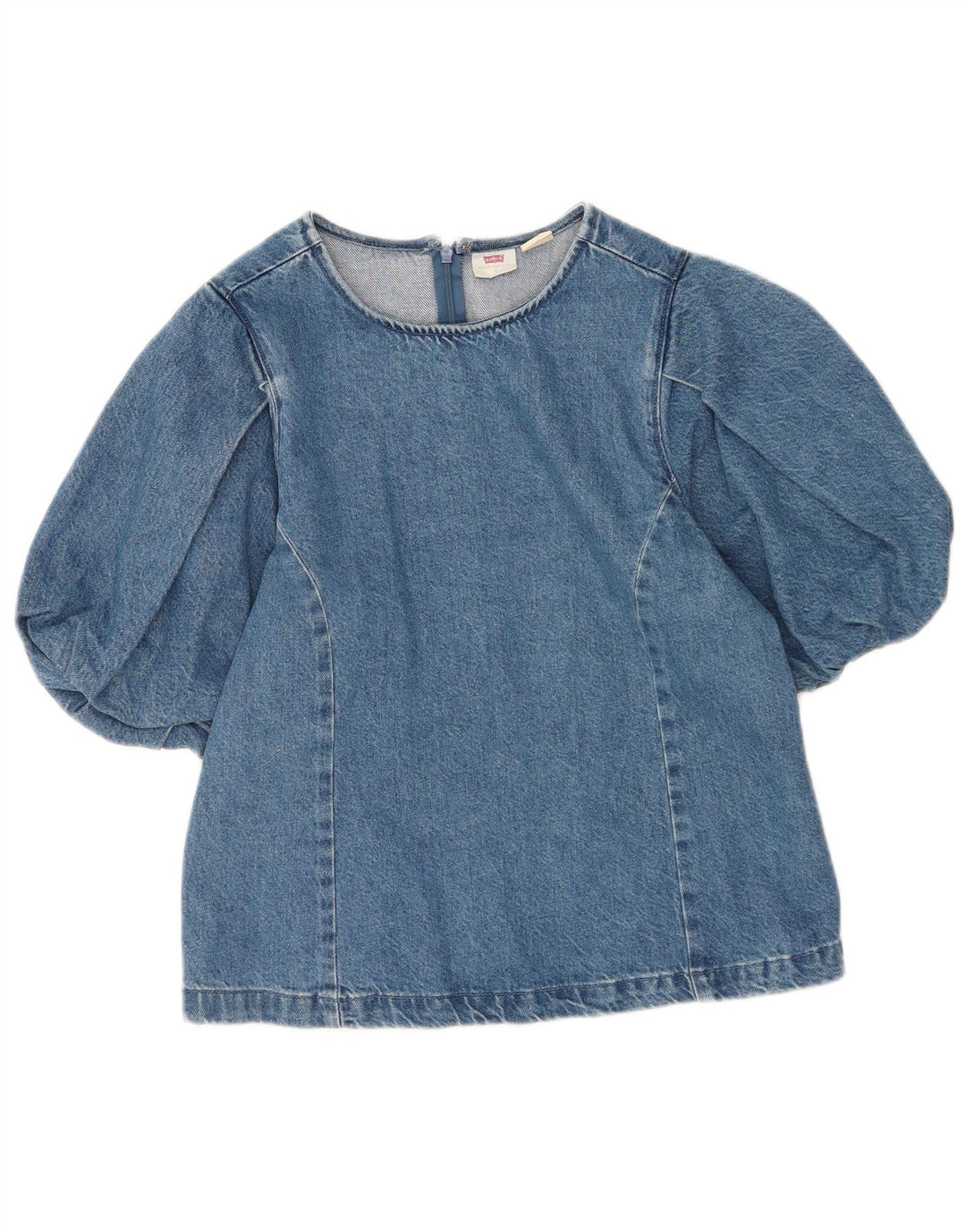 Женская джинсовая блузка Levi's Top UK 10, маленький синий хлопок