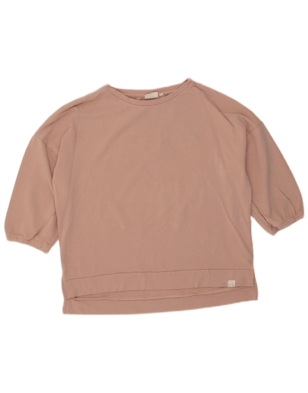 Женский свободный свитшот Ellesse с рукавом 3/4, Великобритания, 10, маленький розовый