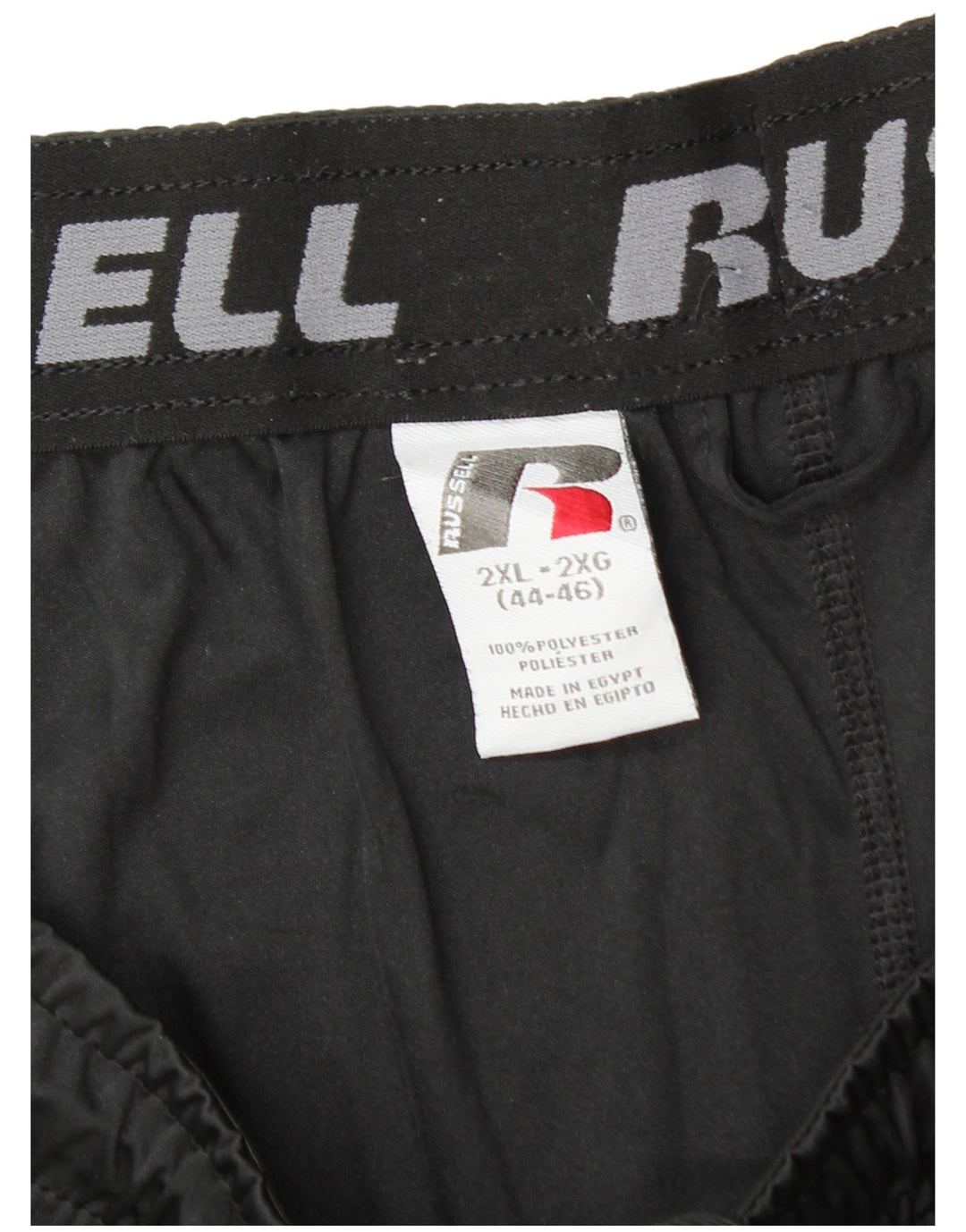 Мужские спортивные шорты RUSSELL ATHLETIC Dri-Power 2XL, черный полиэстер
