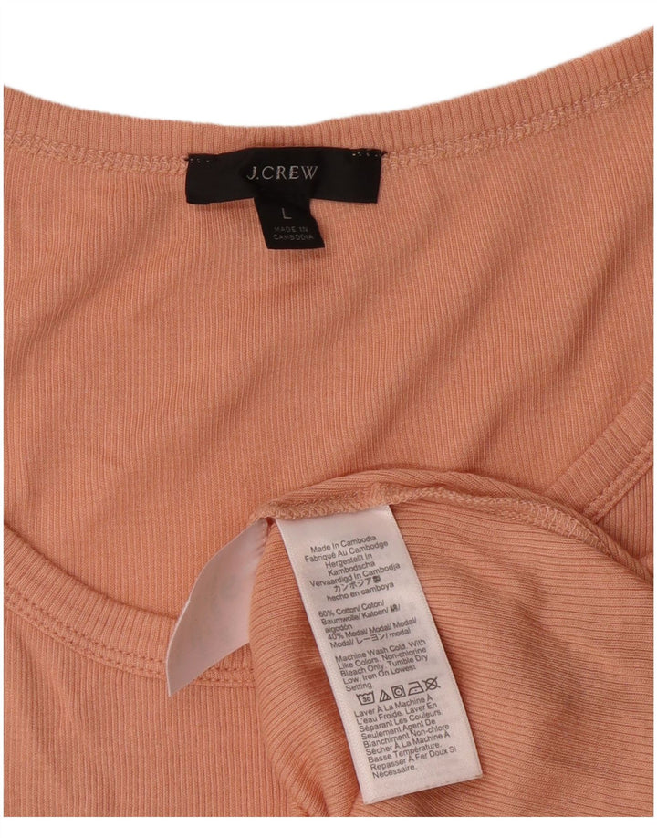 Женский жилет J. Crew Top UK 14, большой оранжевый хлопок