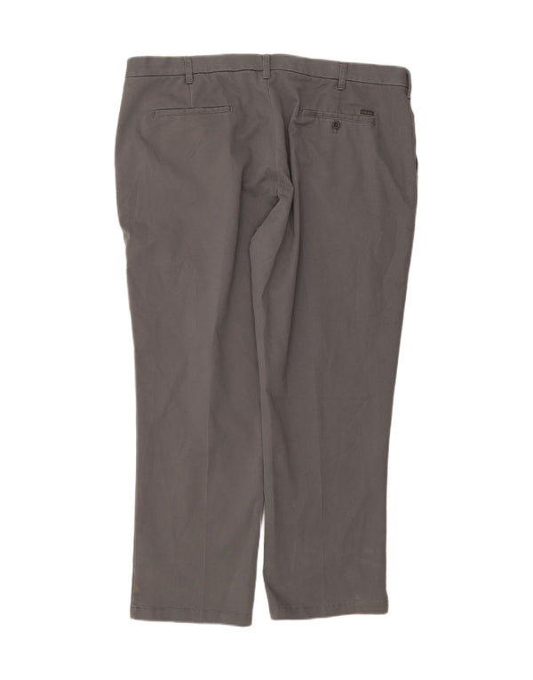 IZOD Mens Pegged Chino Trousers W46 L32 Grey Cotton