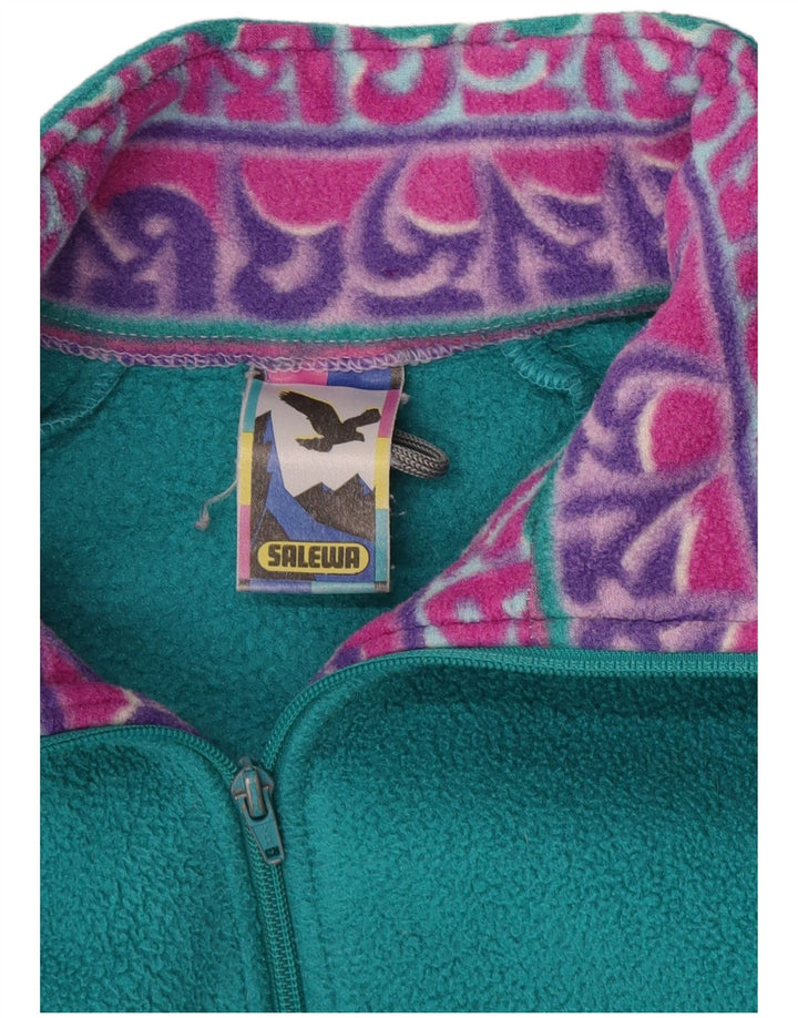 Мужская флисовая куртка SALEWA UK 40, большой разноцветный полиэстер с цветными блоками