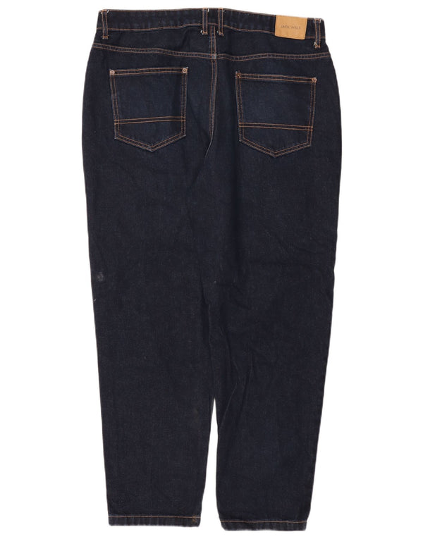 Jack Wills Mens Tapered Jeans W34 L28 Navy Blue Cotton