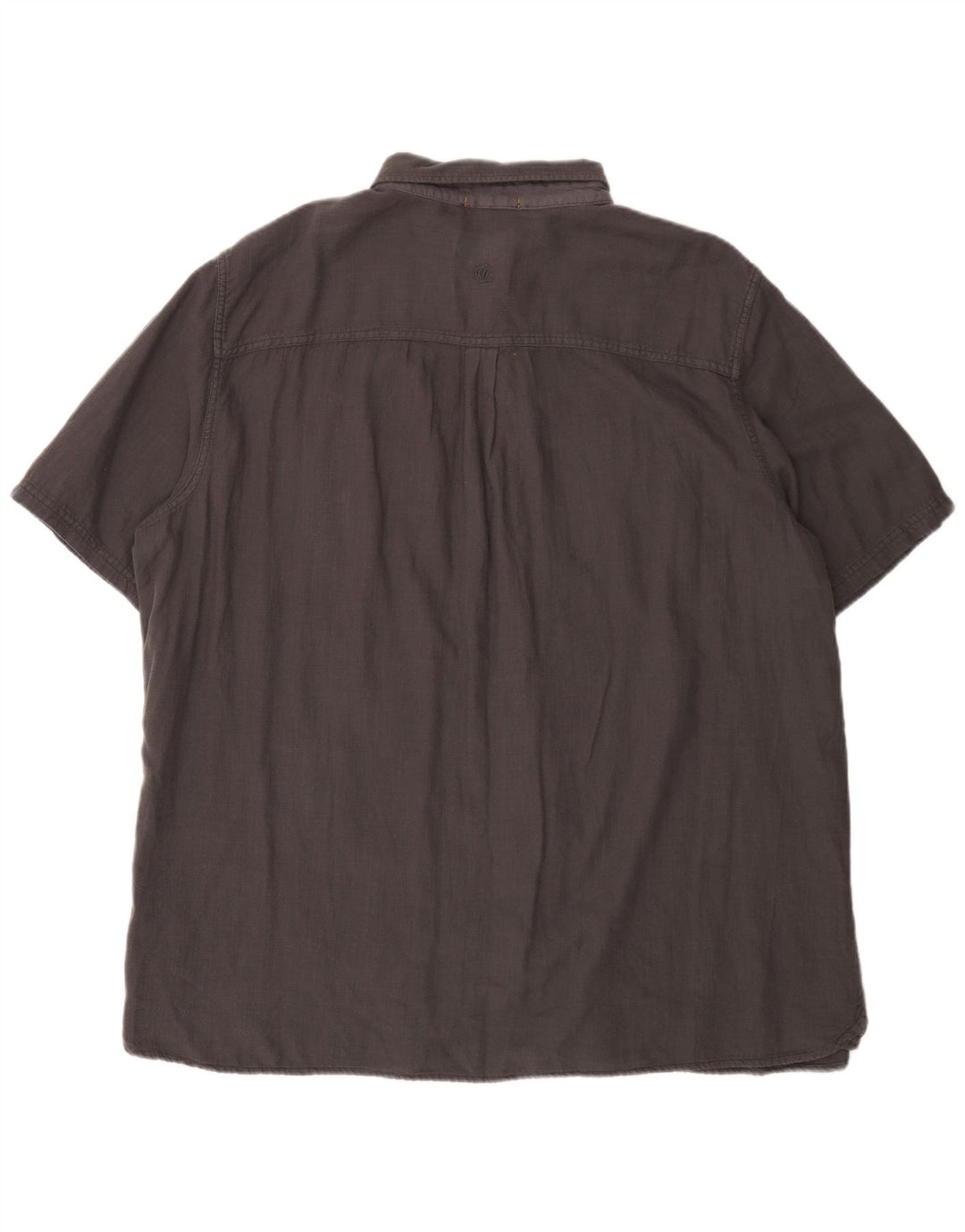 Мужская рубашка стандартного кроя с коротким рукавом Fat Face 3XL, серая, хлопок