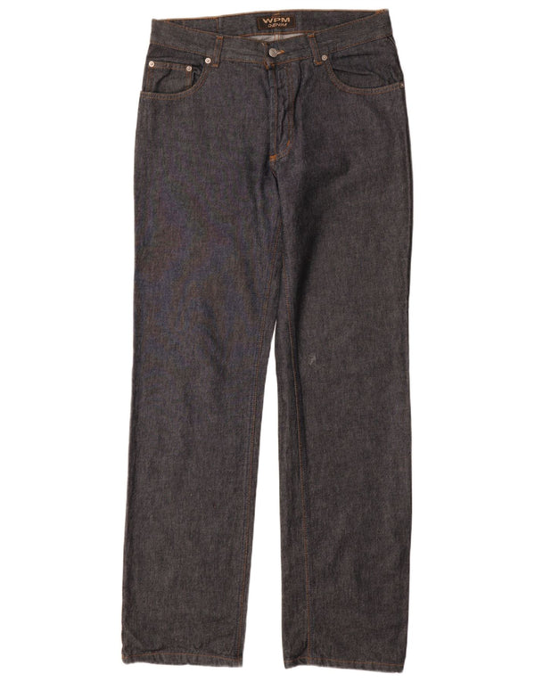 Мужские прямые джинсы WAMPUM IT 48 Medium W33 L35 Темно-синий хлопок