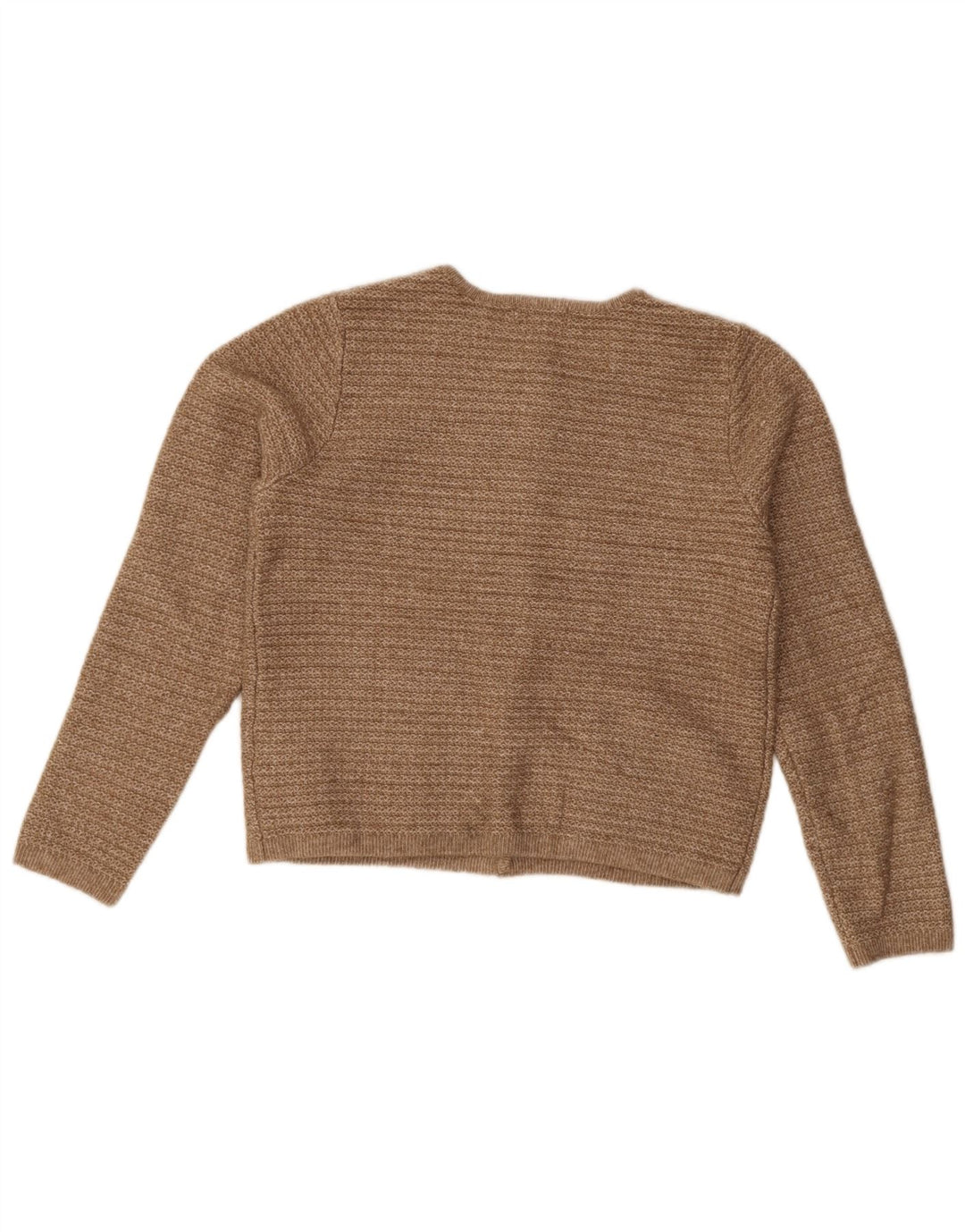 Женский укороченный кардиган Marks & Spencer UK 14, средний коричневый полиэстер