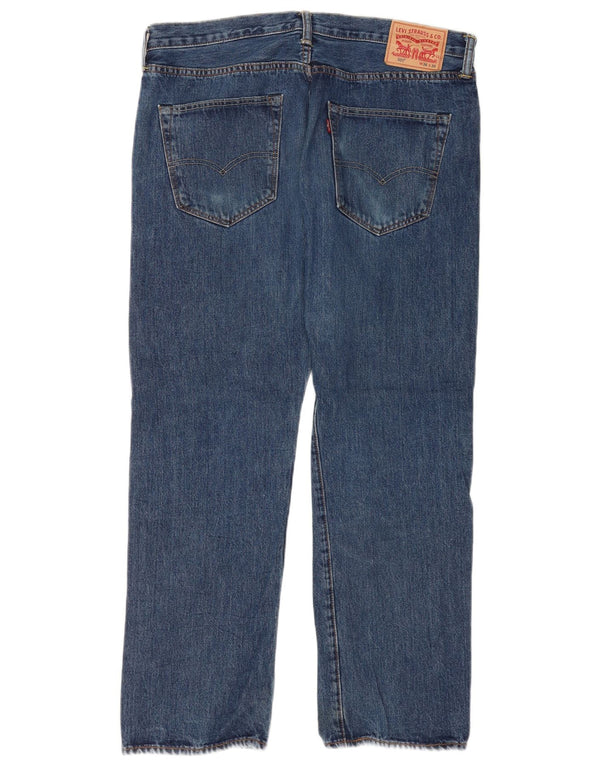 Мужские прямые джинсы Levi's 501 стандартного кроя W36 L30 синие, хлопок