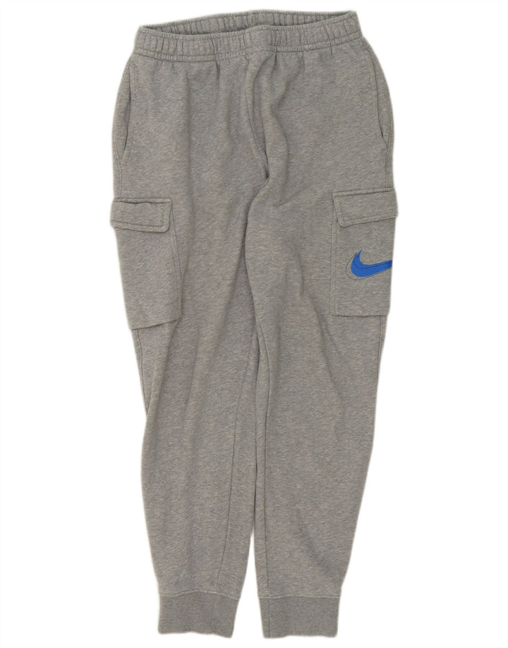 Мужские спортивные брюки-карго с графическим рисунком Nike, средние серые в крапинку