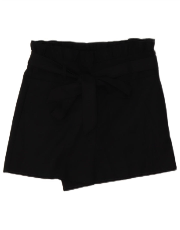 Женские шорты Zara Trafaluc с высокой талией, маленькие W26, черные, полиэстер