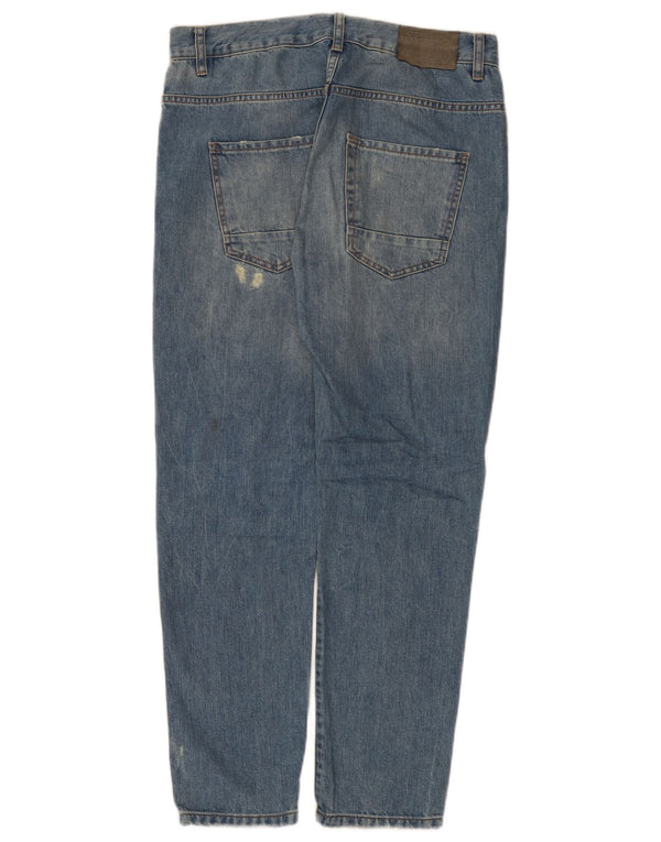 Мужские потертые узкие джинсы Zara EU 40 Medium W31 L28 Синие