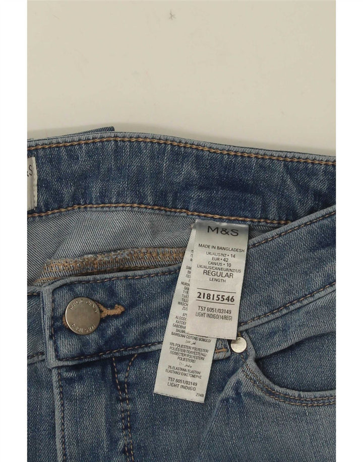 Женские прямые джинсы Marks & Spencer Sienna UK 14, средние W30 L30, синие