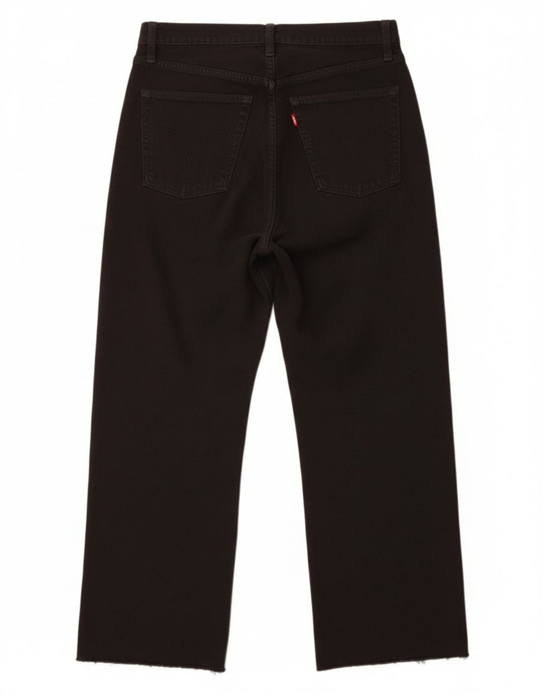 Женские укороченные джинсы Levi's Ribcage W28 L24 черные