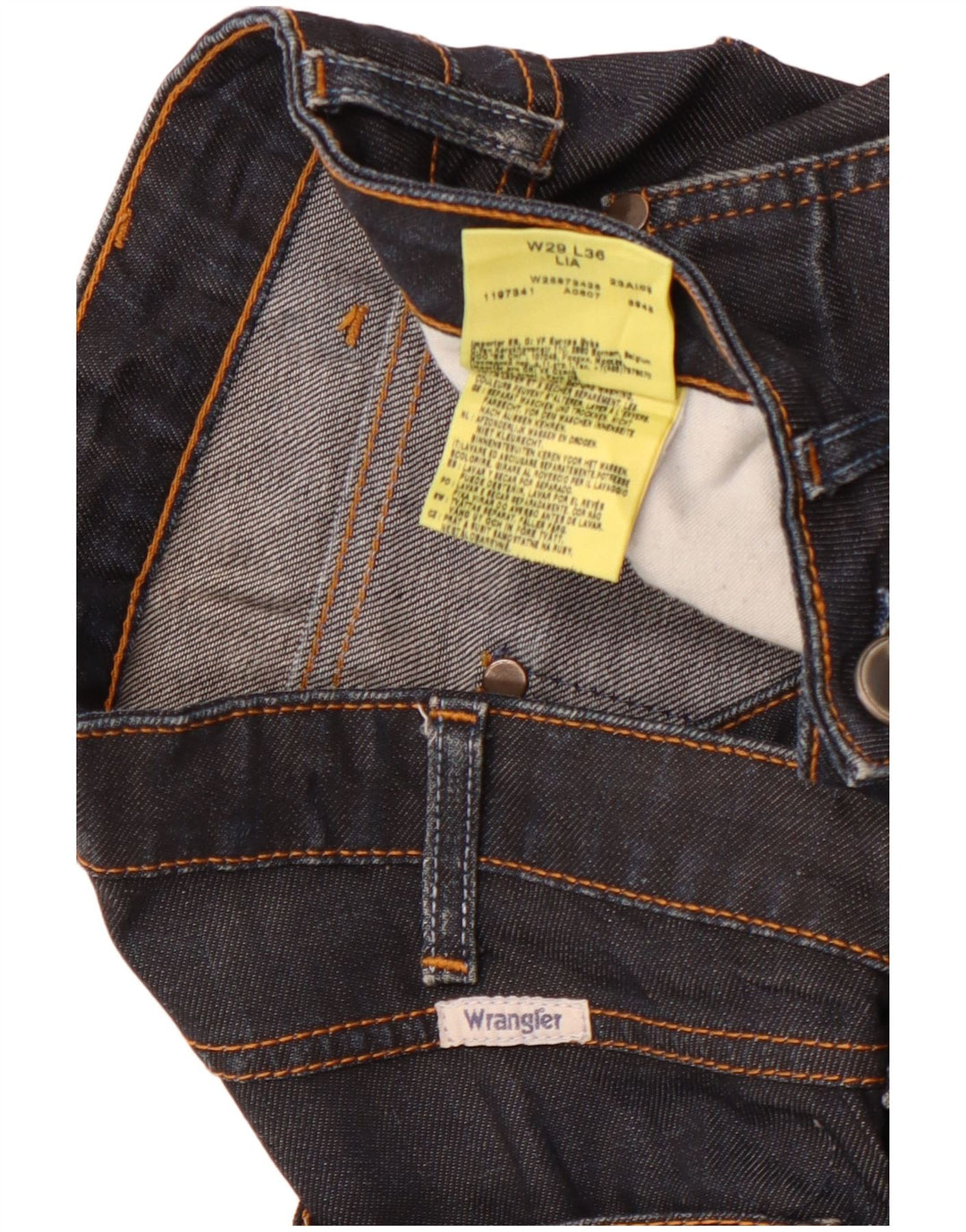 Женские прямые джинсы Wrangler Lia W29 L28 темно-синие, хлопок