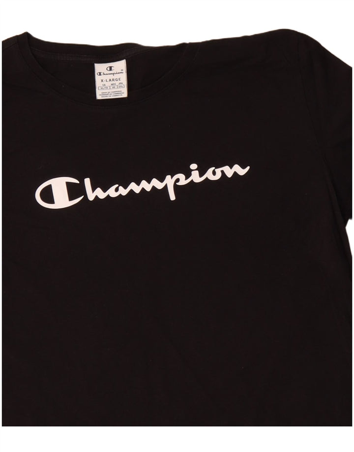 Женская футболка с рисунком CHAMPION Top UK 18 XL, черная