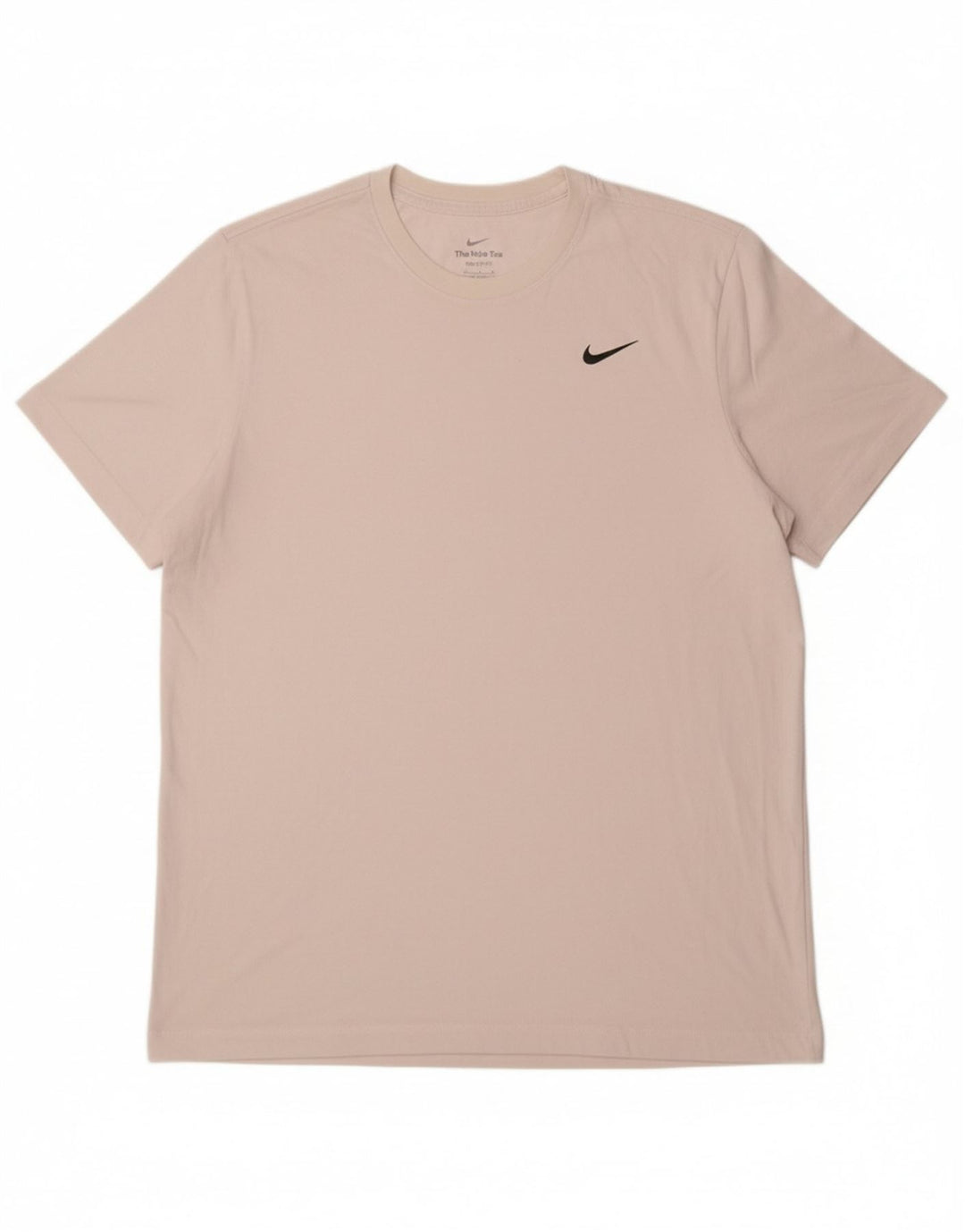 NIKE Mens Dri Fit T-Shirt Top XL White Cotton