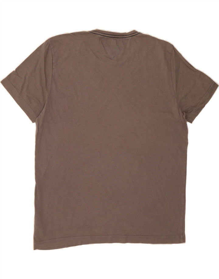 TOMMY HILFIGER Mens T-Shirt Top Large Grey Cotton Vintage Tommy Hilfiger and Second-Hand Tommy Hilfiger from Messina Hembry 