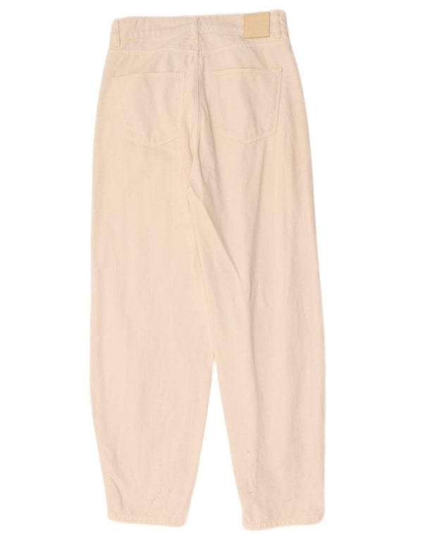 Женские зауженные джинсы с высокой талией MASSIMO DUTTI EU 36 XS W26 L28 белые