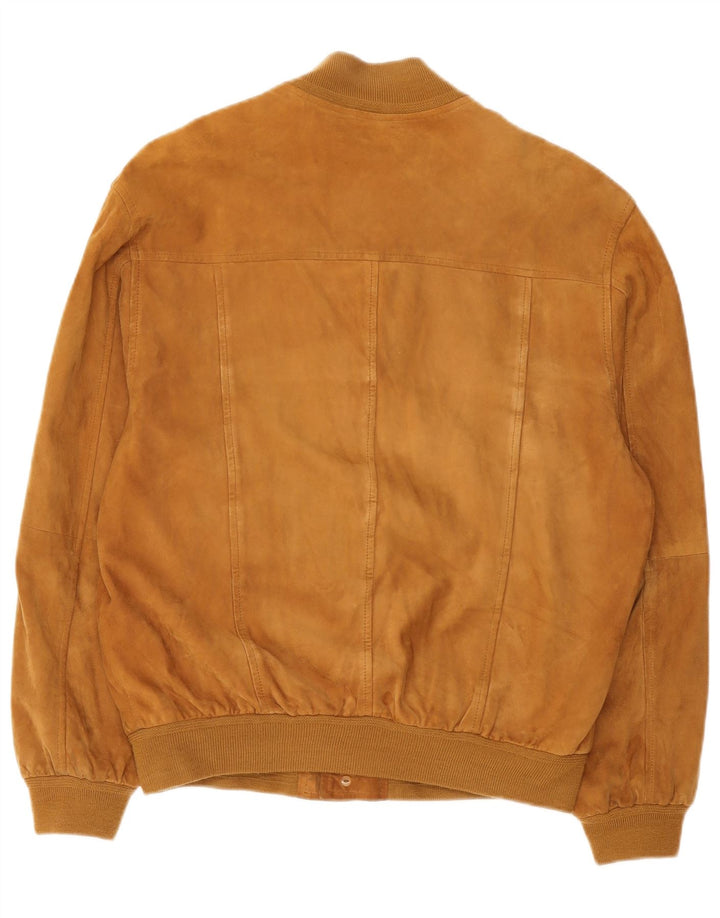 Мужской замшевый бомбер Martin Eden IT 48 Medium Brown Leather