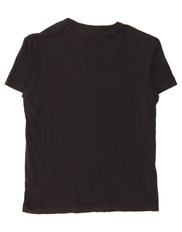 CALVIN KLEIN Womens T-Shirt Top UK 14 Medium Black Cotton Vintage Calvin Klein and Second-Hand Calvin Klein from Messina Hembry 