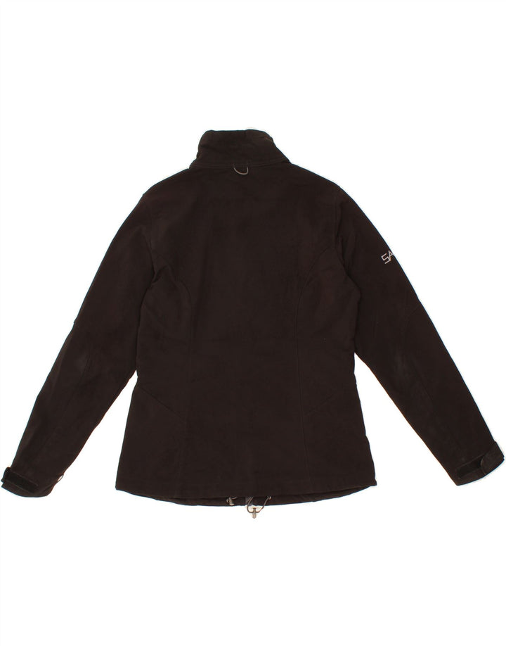 EDDIE BAUER Womens Tracksuit Top Jacket UK 14 Medium Black Polyester Vintage Eddie Bauer and Second-Hand Eddie Bauer from Messina Hembry 