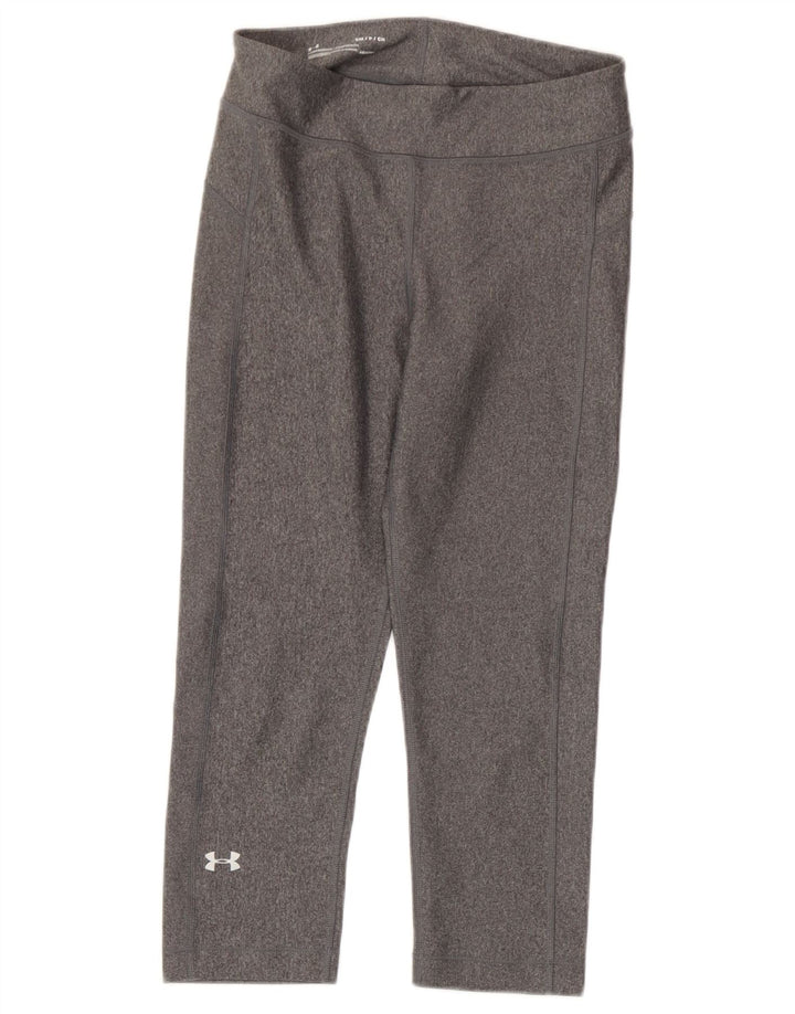 Женские леггинсы-капри Under Armour Heat Gear UK 8, маленький серый полиэстер
