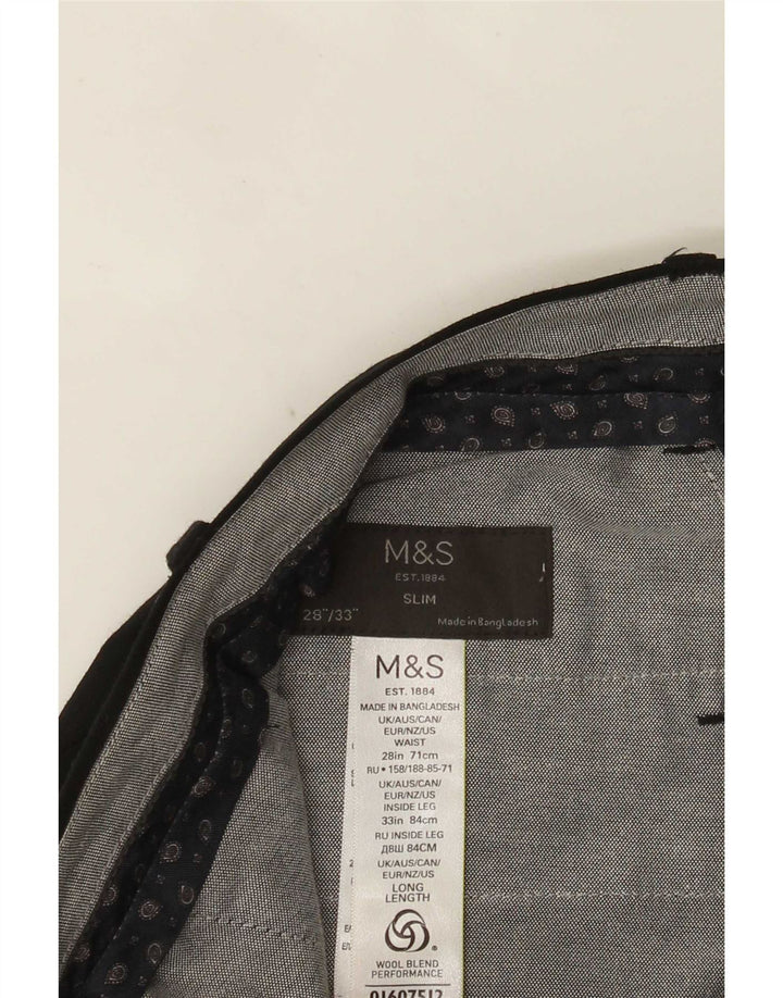 Женские узкие брюки Marks & Spencer W28 L33 черные