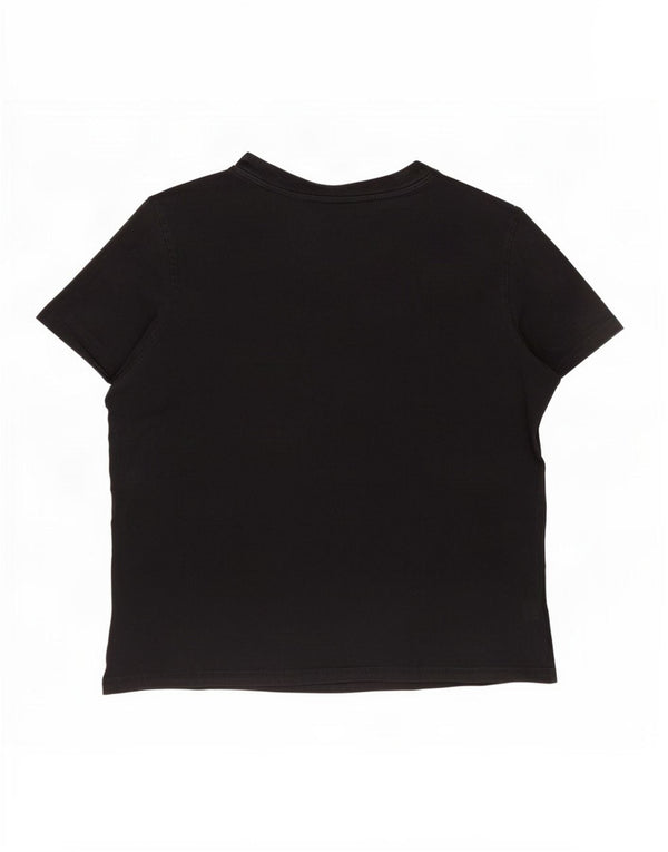 Женская футболка с рисунком Adidas Top UK 20/22 XL, черный хлопок