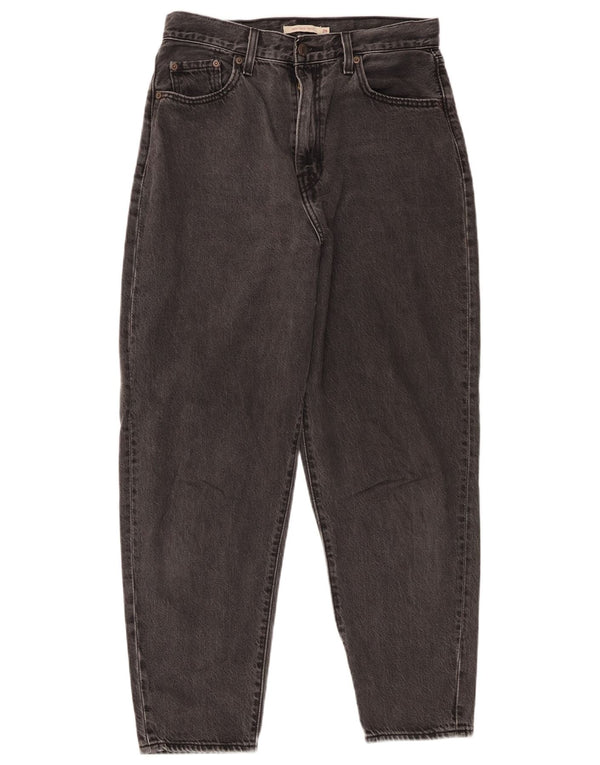 Женские зауженные джинсы свободного кроя с высокой посадкой Levi's W29 L29, серый хлопок