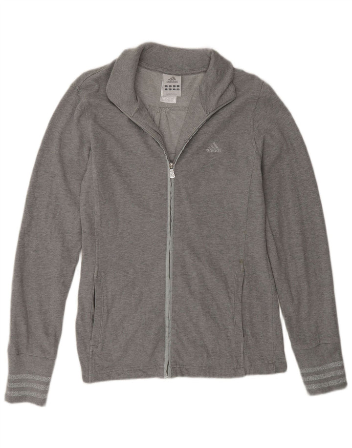 Женский спортивный костюм Adidas Top Jacket UK 16, большой серый хлопок