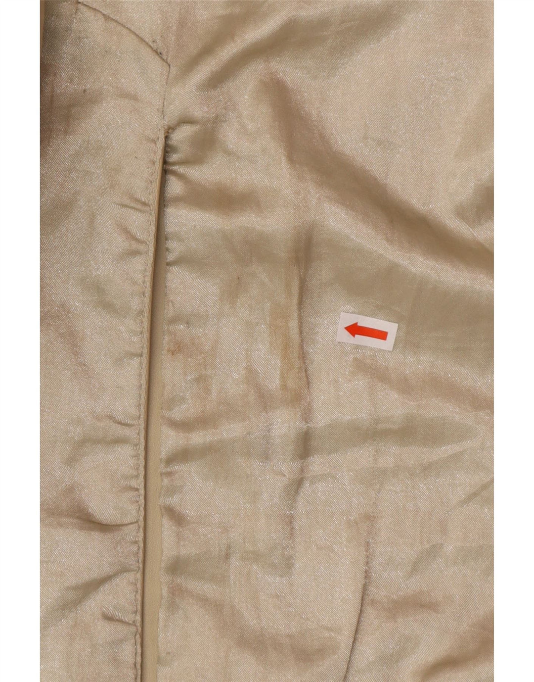 OLLY & CO Женское кожаное пальто UK 10 маленькое бежевое кожаное