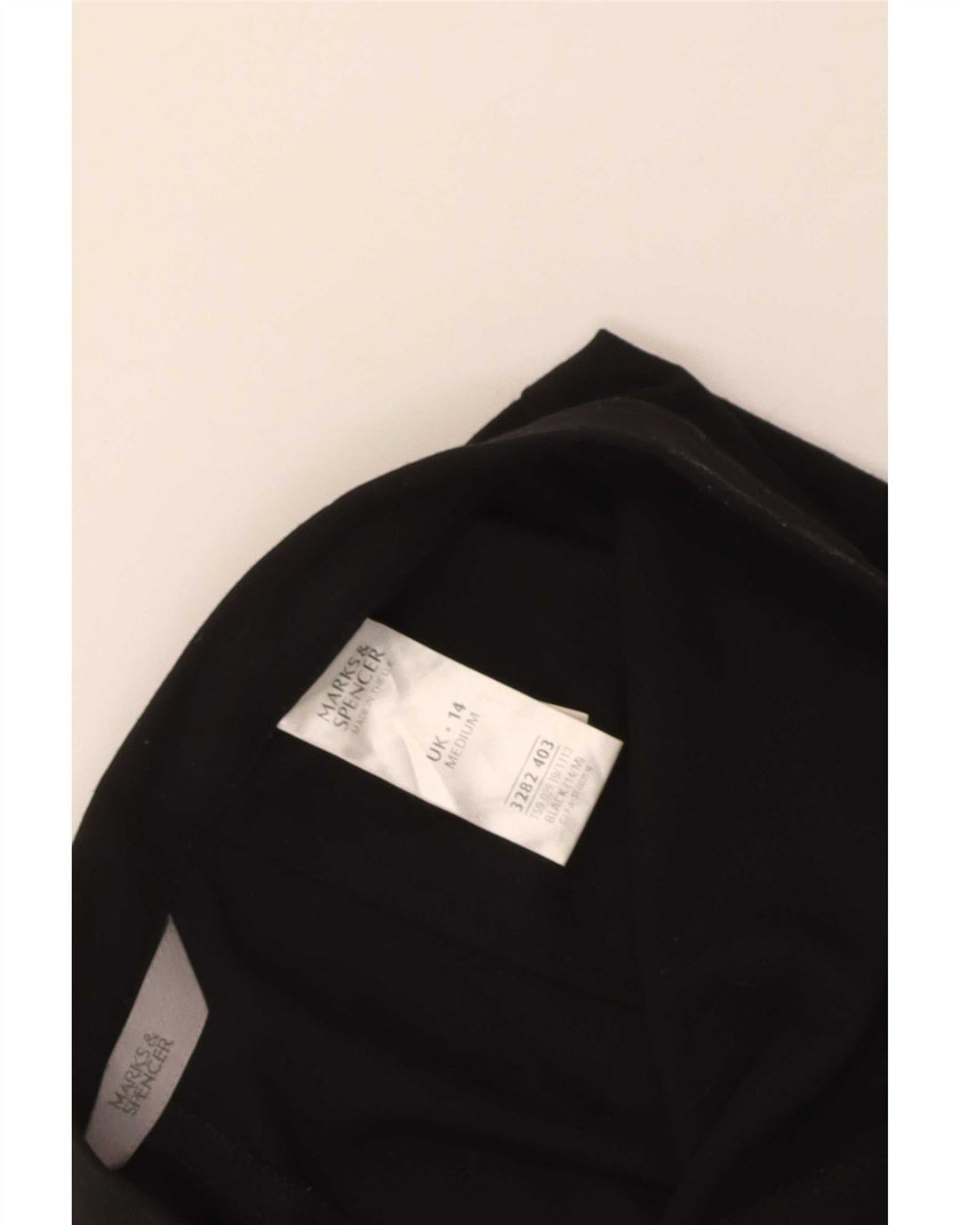 Женские прямые костюмные брюки Marks & Spencer UK 14, средние W30 L29, черные
