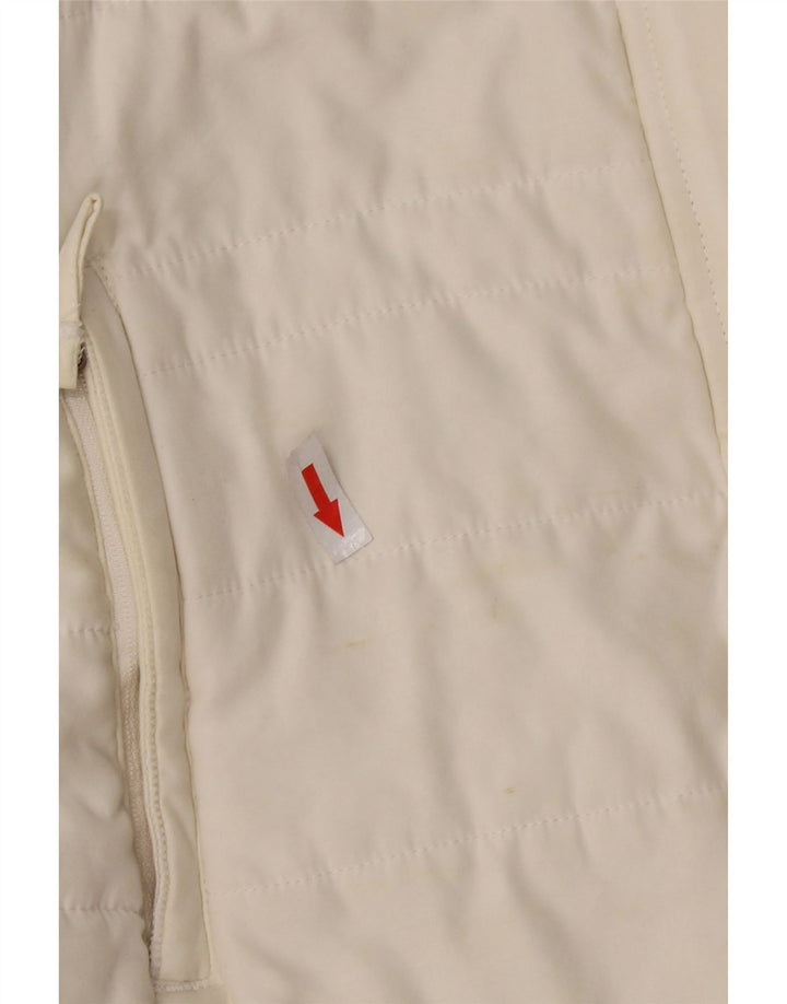 Женский утепленный жилет WEIRD FISH UK 14, большой белый полиэстер