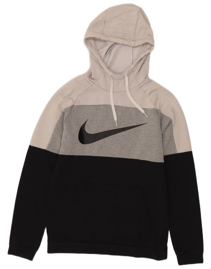 Мужской джемпер с капюшоном Nike Dri Fit, маленький разноцветный, с цветными блоками