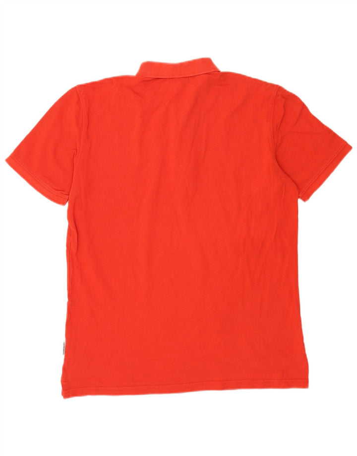 Мужская рубашка поло Napapijri среднего красного цвета