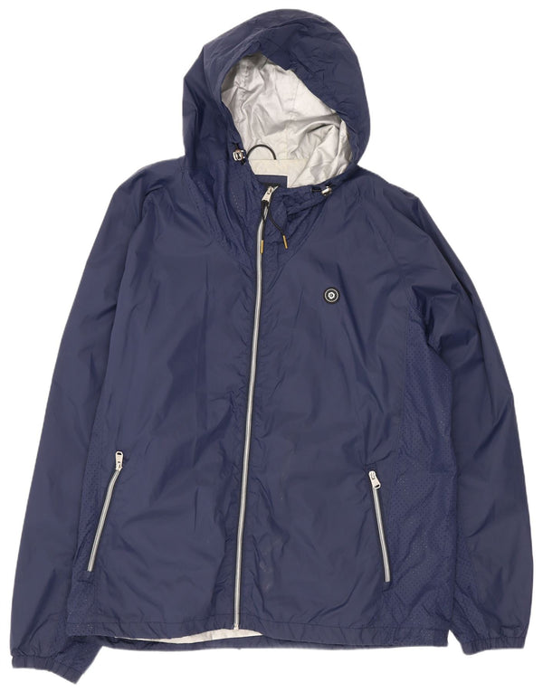 Мужская непромокаемая куртка с капюшоном Jack & Jones UK 44 2XL Темно-синий