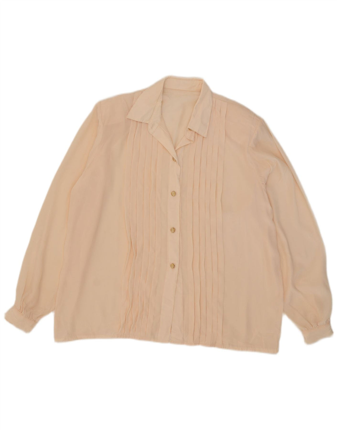 Винтажная женская блузка-рубашка оверсайз, Великобритания, 18 XL, розовая