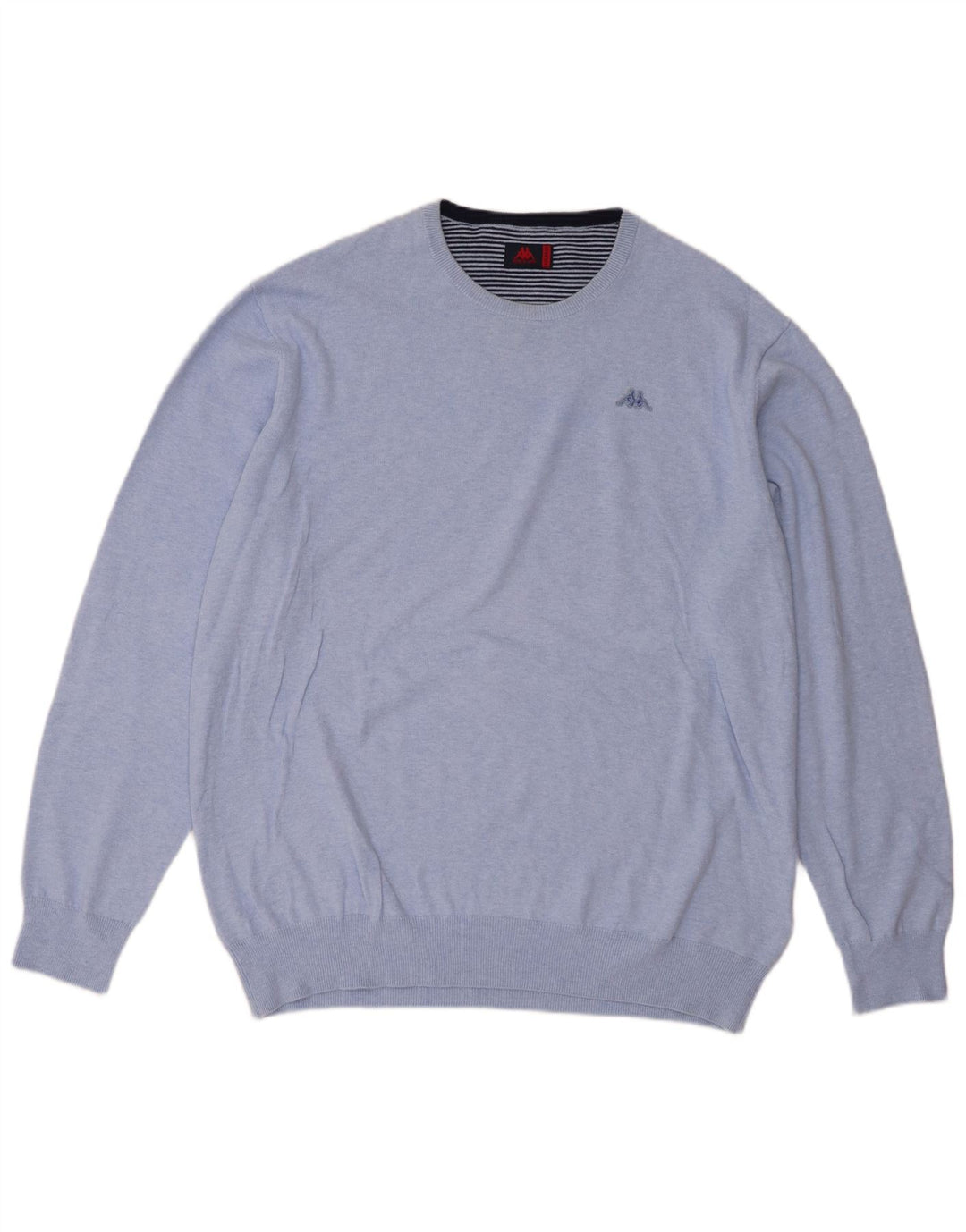 Мужской свитер Kappa с круглым вырезом 2XL, синий хлопок