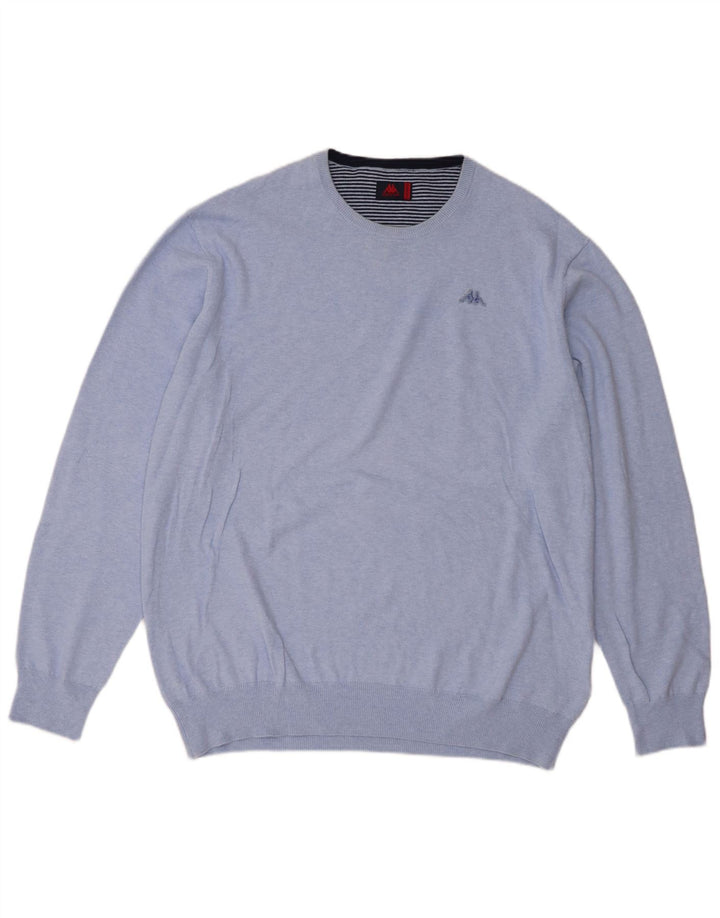 Мужской свитер Kappa с круглым вырезом 2XL, синий хлопок