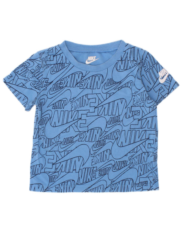 Футболка с рисунком Nike для мальчиков 18–24 месяцев, синяя
