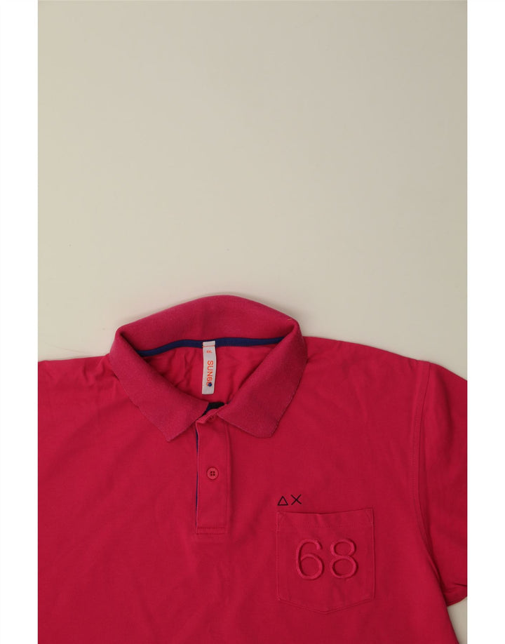 SUN68 Mens Polo Shirt 2XL Pink Cotton Vintage Sun68 and Second-Hand Sun68 from Messina Hembry 