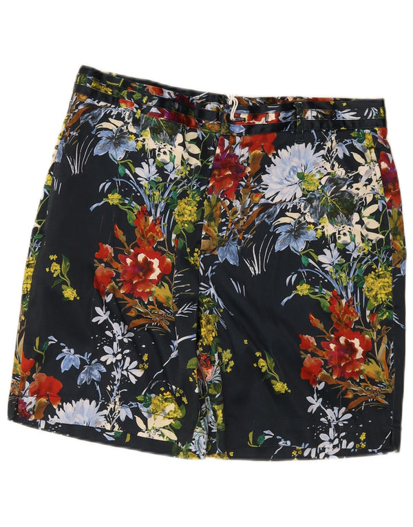 Мужские гавайские шорты чинос Zara EU 42, большие, W32, разноцветные с цветочным принтом