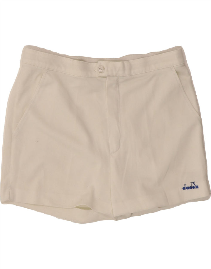 DIADORA Womens Chino Shorts W28 Medium  White Vintage Diadora and Second-Hand Diadora from Messina Hembry 